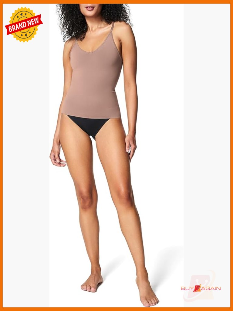 Seamless V-Neck Shapewear Cami With Adjustable Straps